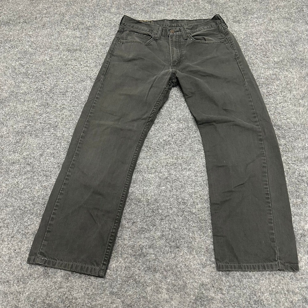 Levi's Jeans Mens Size 31x30 Black 505 Regular Fit Straight Leg Denim Casual